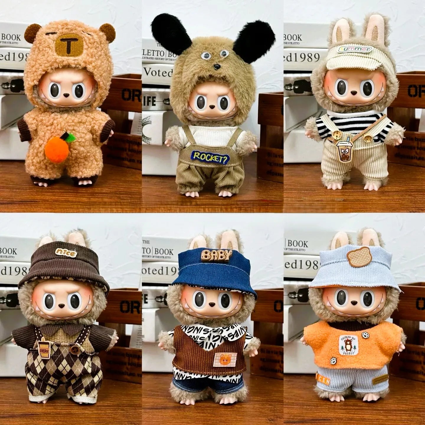 Doll Clothes Outfit Accessories For 17cm Labubu V2 V1 Doll's Clothing Different styles Cosplay dress Kid Toy Gift Doll Clothes Outfit Accessories For 17cm Labubu V2 V1 Doll's Clothing Different styles Cosplay dress Kid Toy Gift